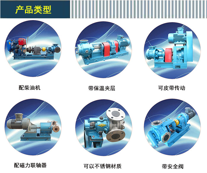 NYP高粘(zhan)度泵産品類型(xing)